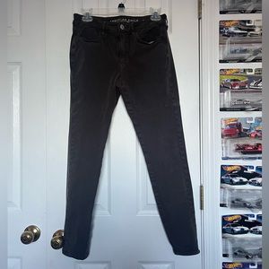 Dark Brown Womens American Eagle Hi-Rise Jeggings Size 6
